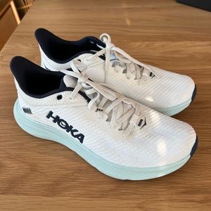 Women’s Hoka Solimar white and navy Running Walking Standing shoes